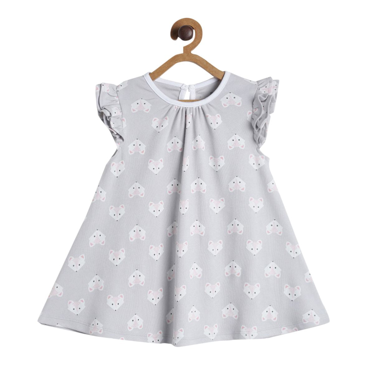 Pack of 1 knit dress - grey for 3-6 Months