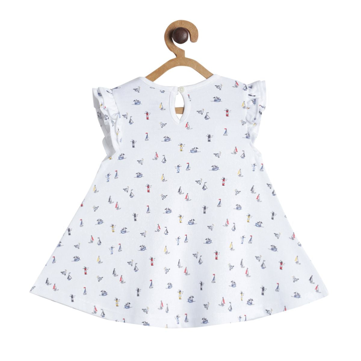 Pack of 1 knit dress - beige for 3-6 Months