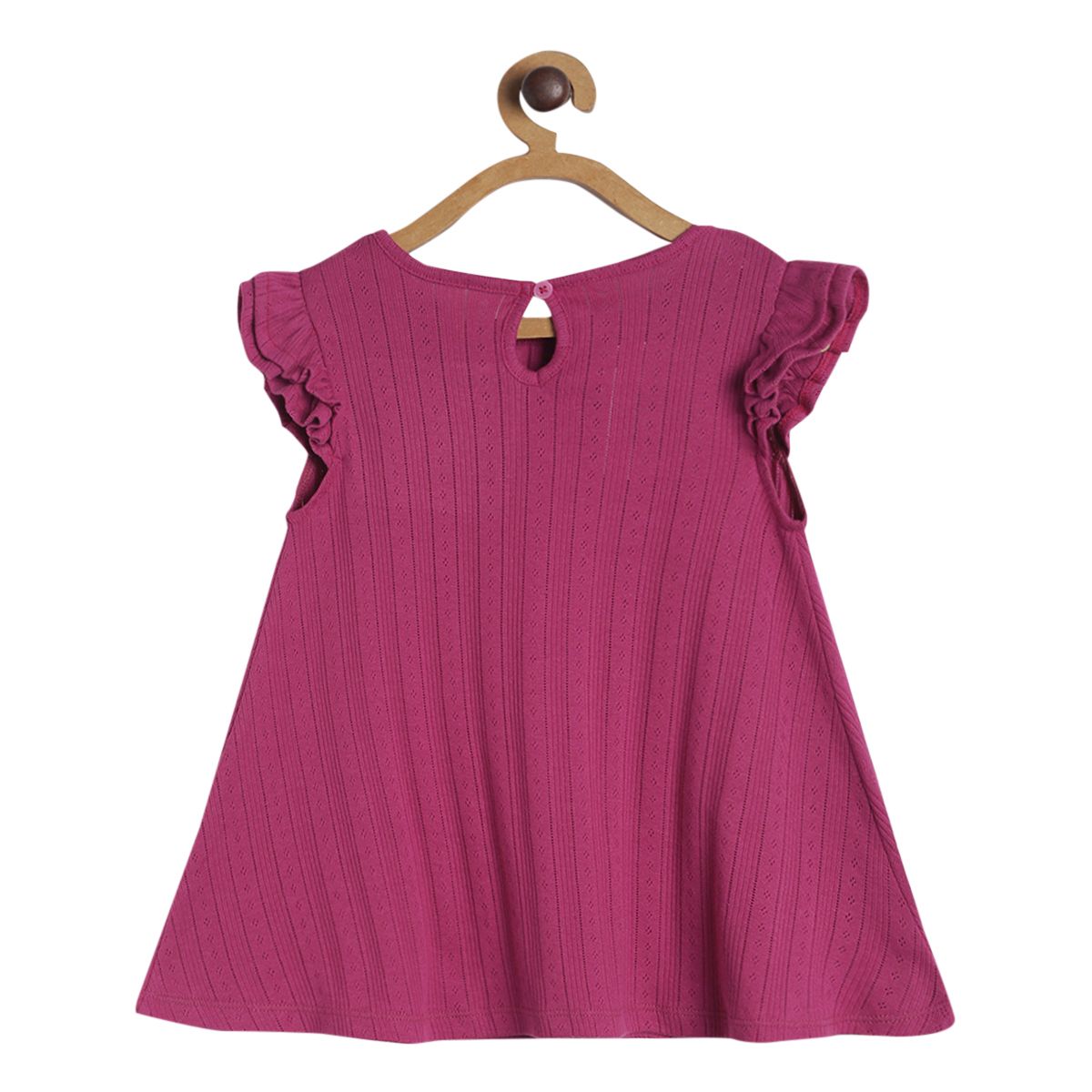 Pack of 1 knit dress - wine for 3-6 Months