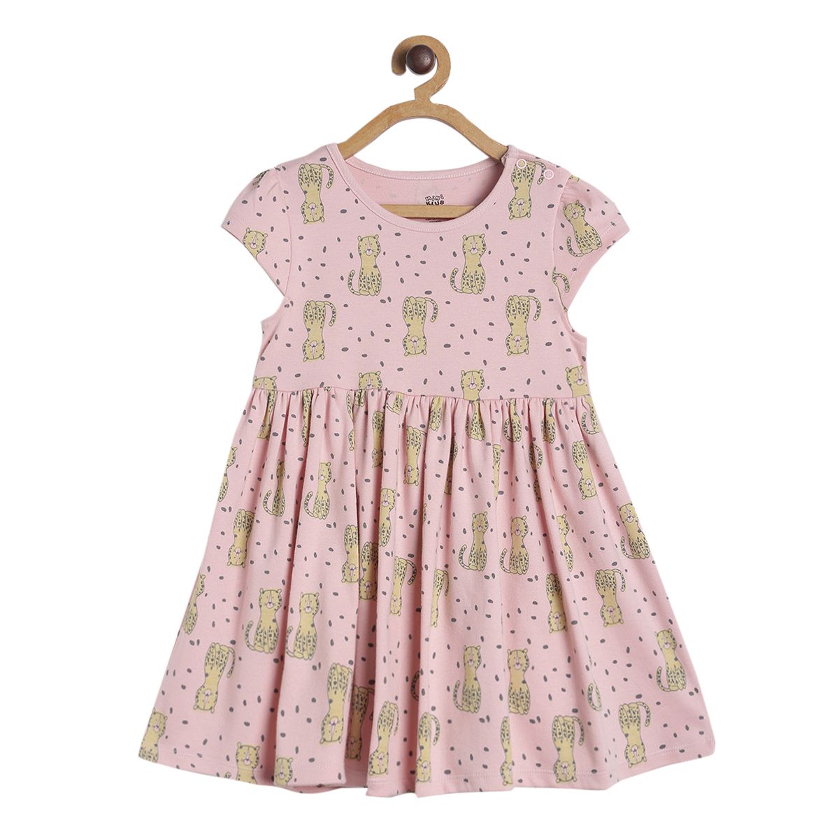 Pack of 1 knit dress - pink for 3-6 Months