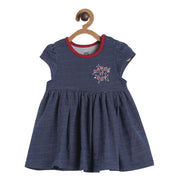 Pack of 1 knit dress - indigo for 3-6 Months