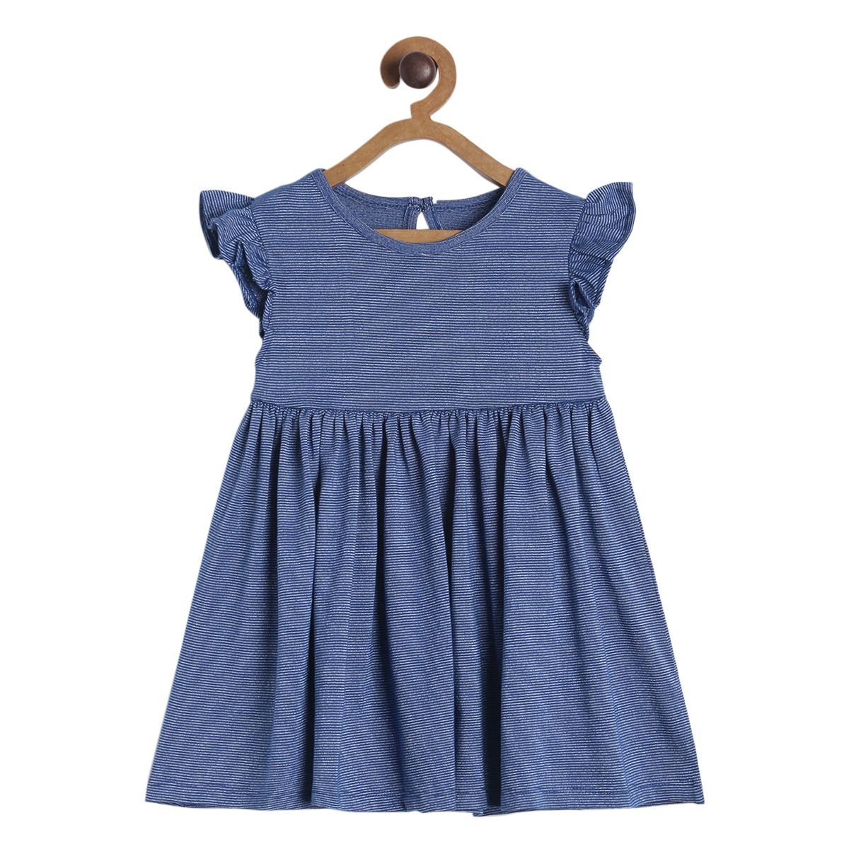 Pack of 1 knit dress - indigo for 3-6 Months