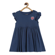 Pack of 1 knit dress - navy for 3-6 Months