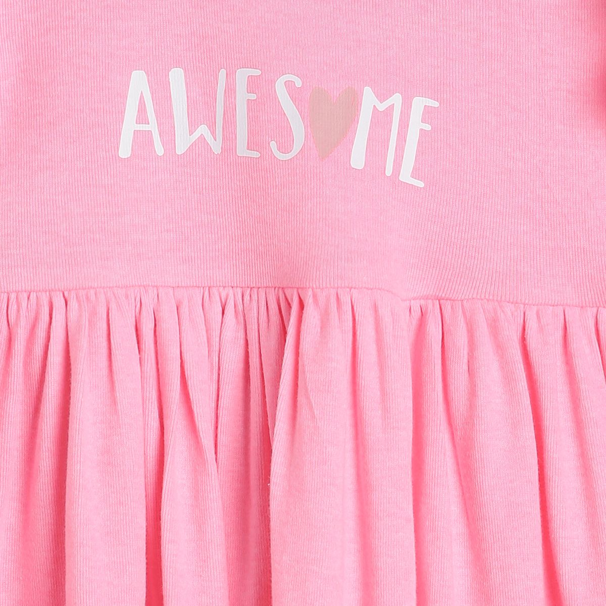 Pack of 1 knit dress - neon pink for 3-6 Months