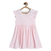 Pack of 1 knit dress - peach for 3-6 Months