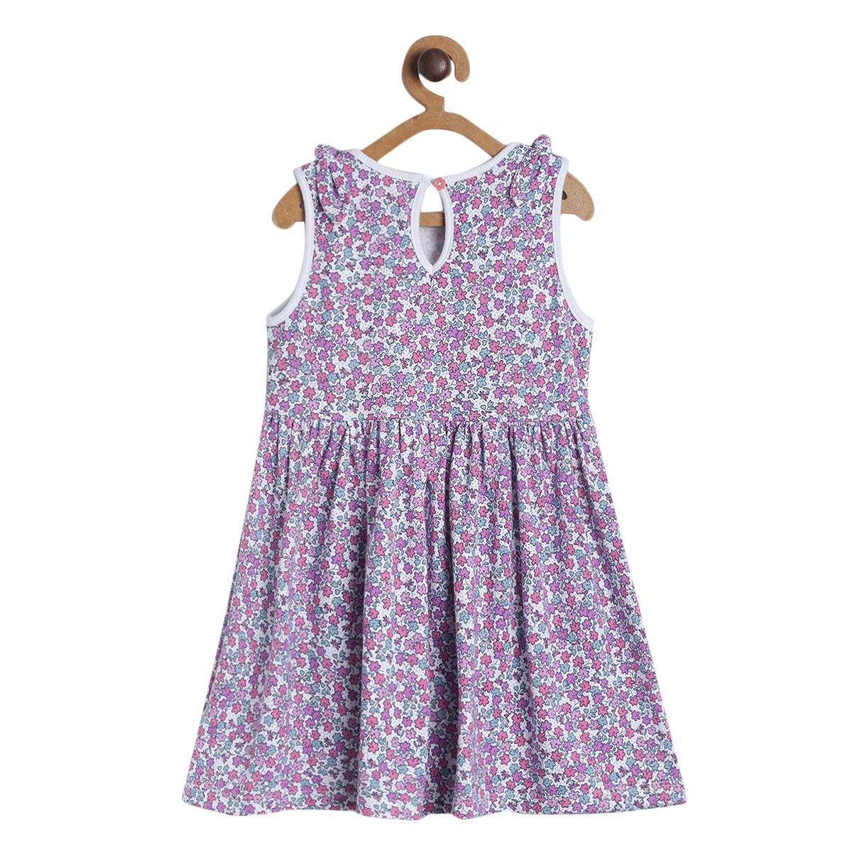 Pack of 1 knit dress - purple for 3-6 Months