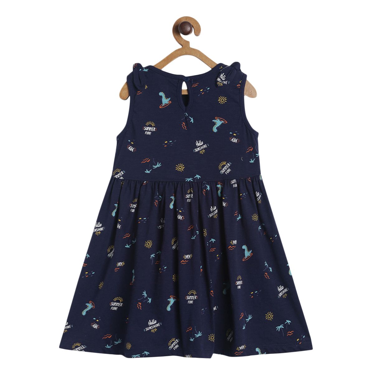 Pack of 1 knit dress - navy for 3-6 Months