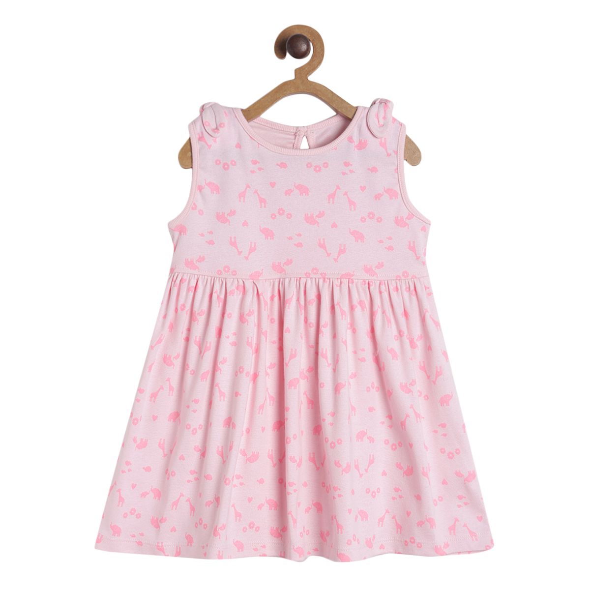 Pack of 1 knit dress - neon pink for 3-6 Months