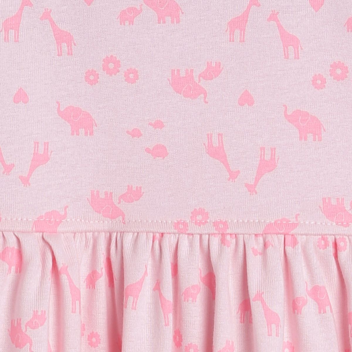 Pack of 1 knit dress - neon pink for 3-6 Months