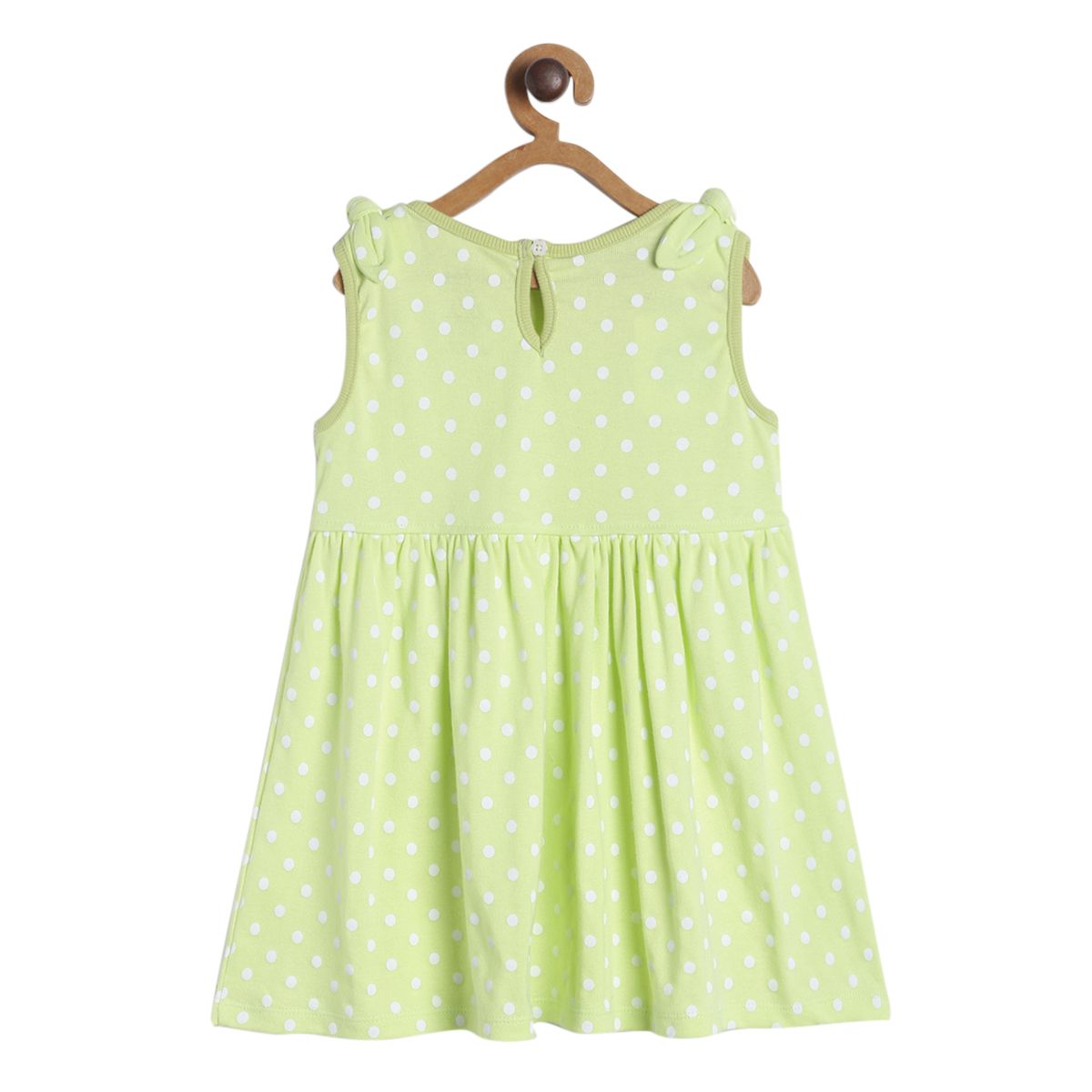 Pack of 1 knit dress - neon green for 3-6 Months