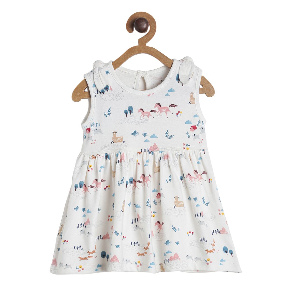 Pack of 1 knit dress - offwhite for 3-6 Months