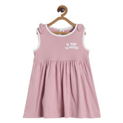 Pack of 1 knit dress - dusty pink for 3-6 Months