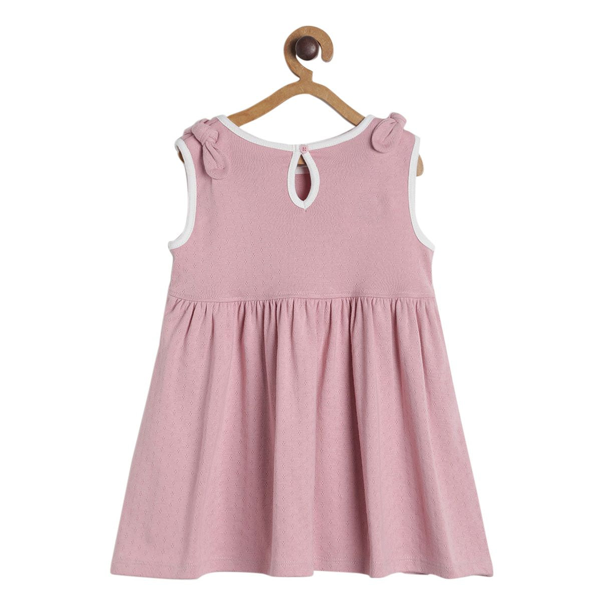 Pack of 1 knit dress - dusty pink for 3-6 Months