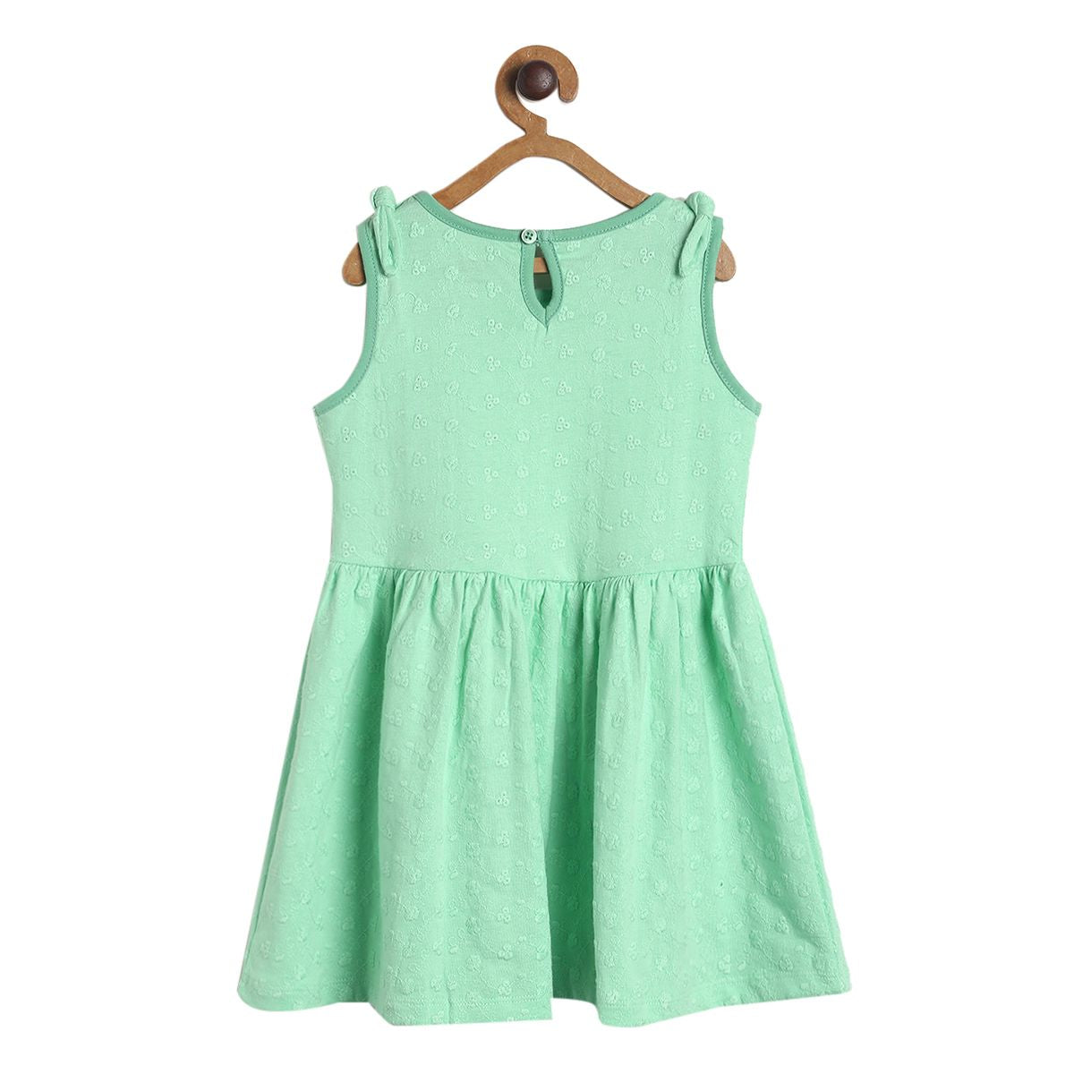 Pack of 1 knit dress - green for 3-6 Months