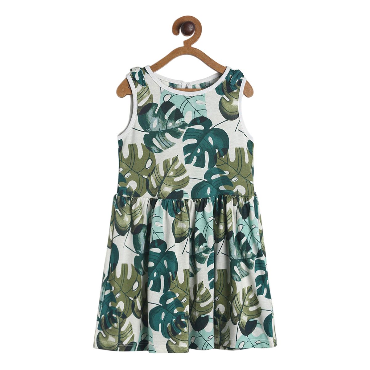 Pack of 1 knit dress - green for 3-6 Months