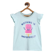 Pack of 1 knit top - lt blue for 3-6 Months