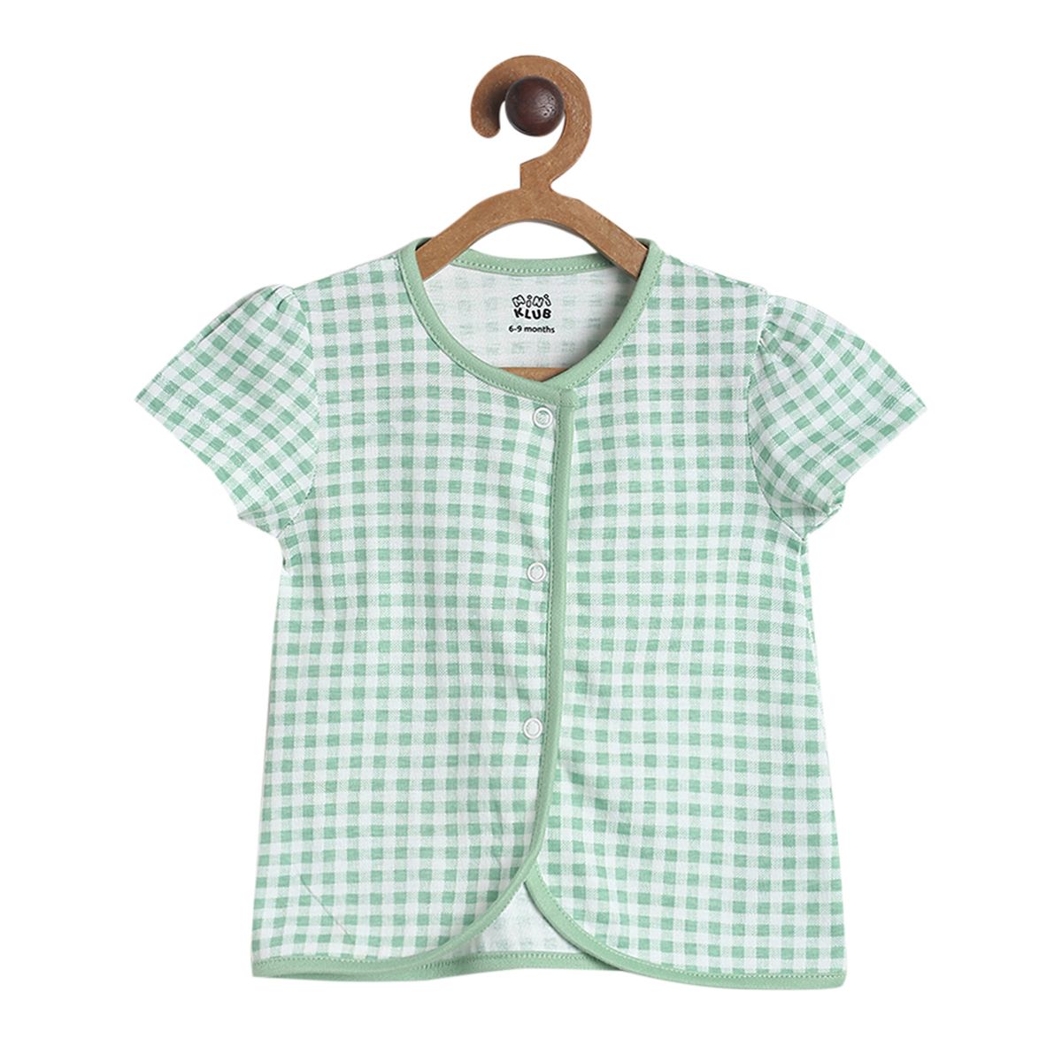 Pack of 3 front open vest - white & light brown for New Born