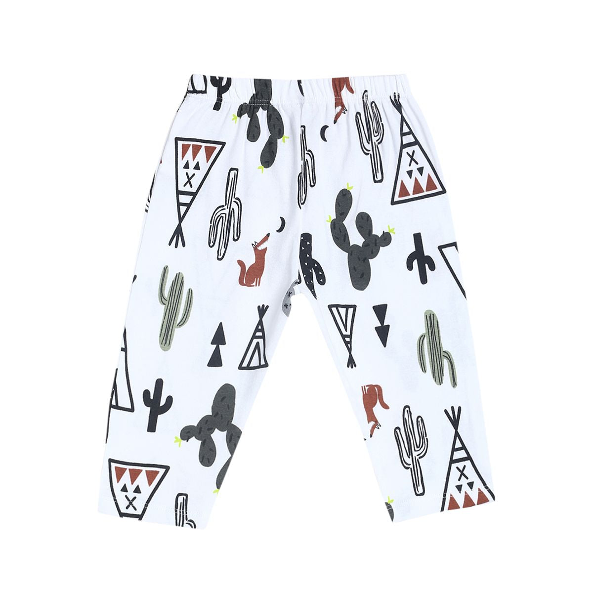 Pack of 2 t-shirt and bottom set - white for 3-6 Months