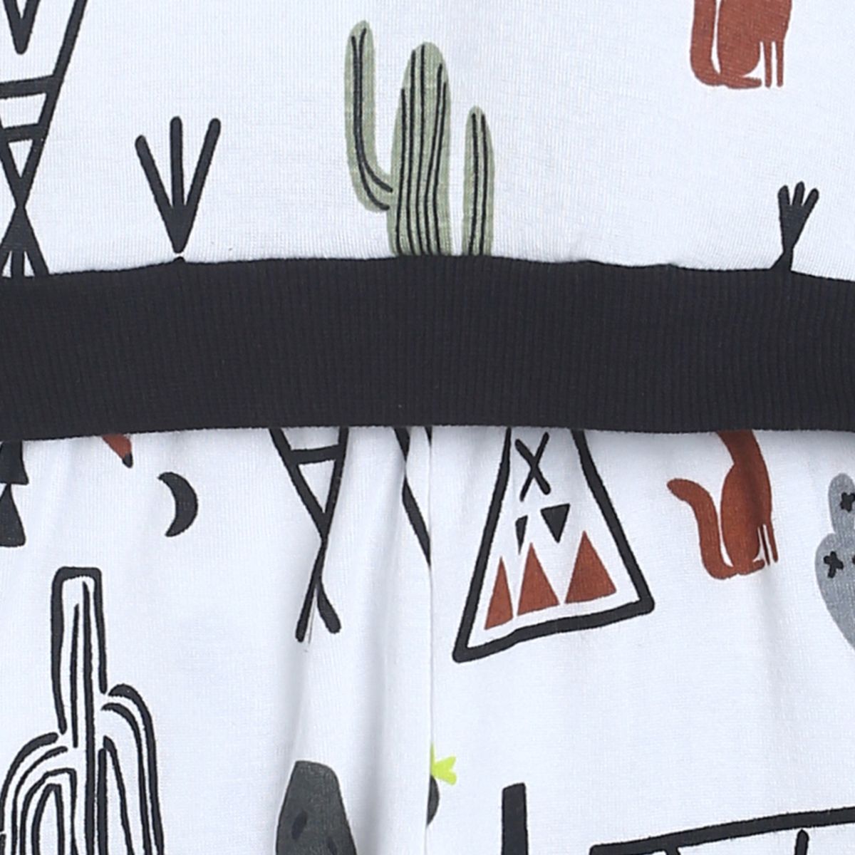 Pack of 2 t-shirt and bottom set - white for 3-6 Months