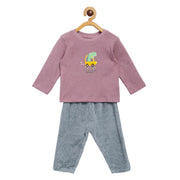 Pack of 2 t-shirt and bottom set - pink for 0-3 Months