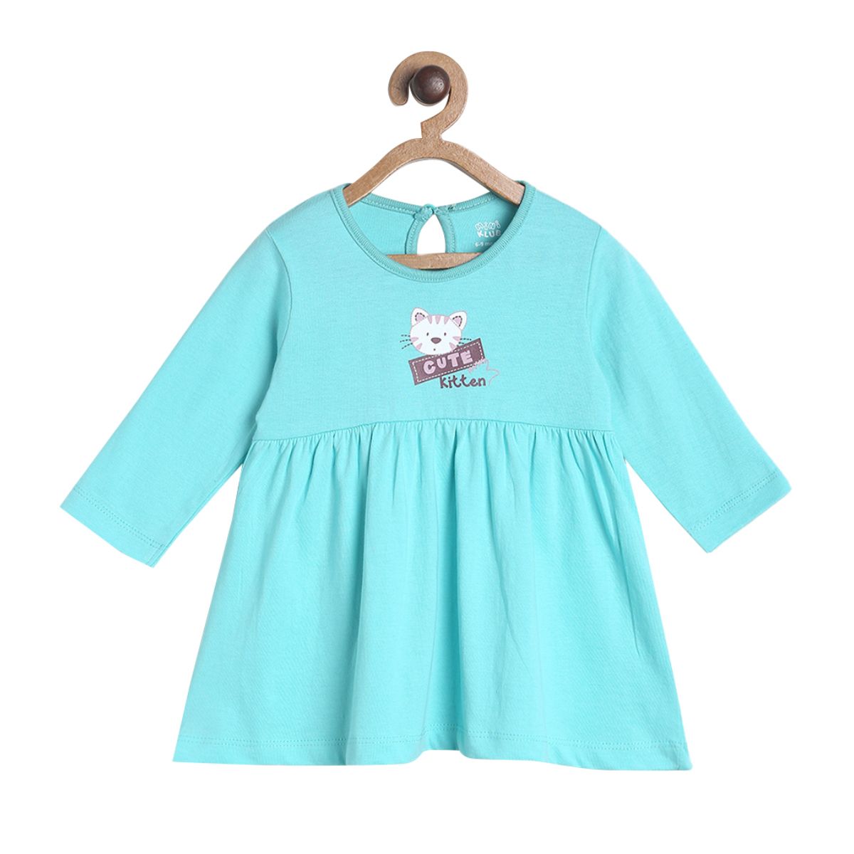 Pack of 1 knit dress - blue for 0-3 Months