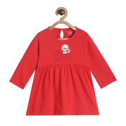 Pack of 1 knit dress - red for 0-3 Months