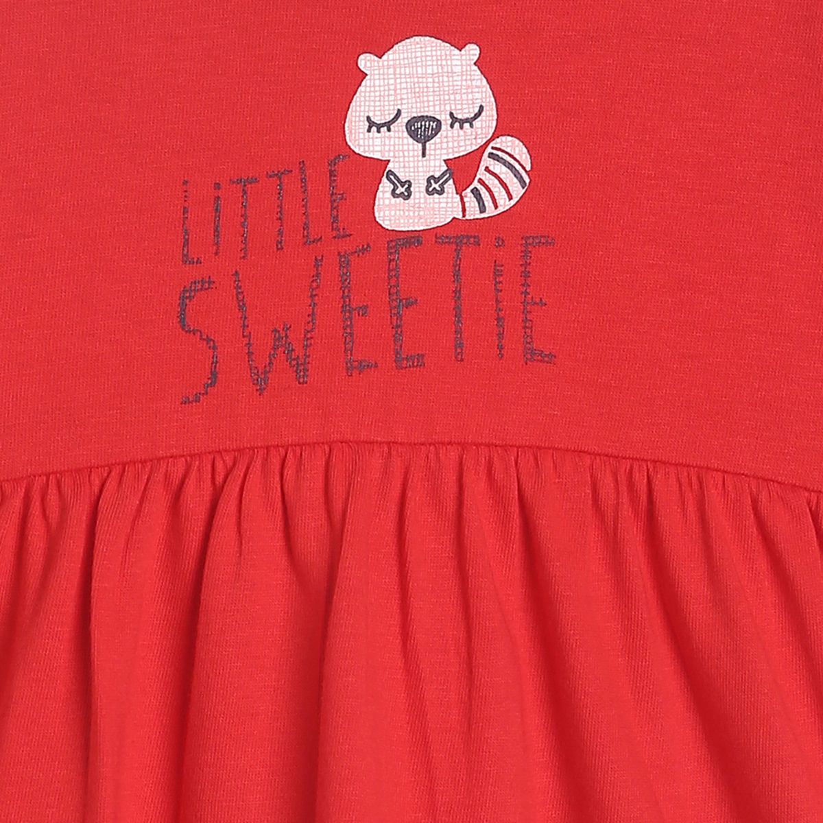 Pack of 1 knit dress - red for 0-3 Months