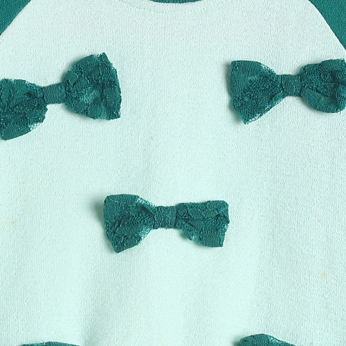 Pack of 1 knit sweat shirt - green for 0-3 Months