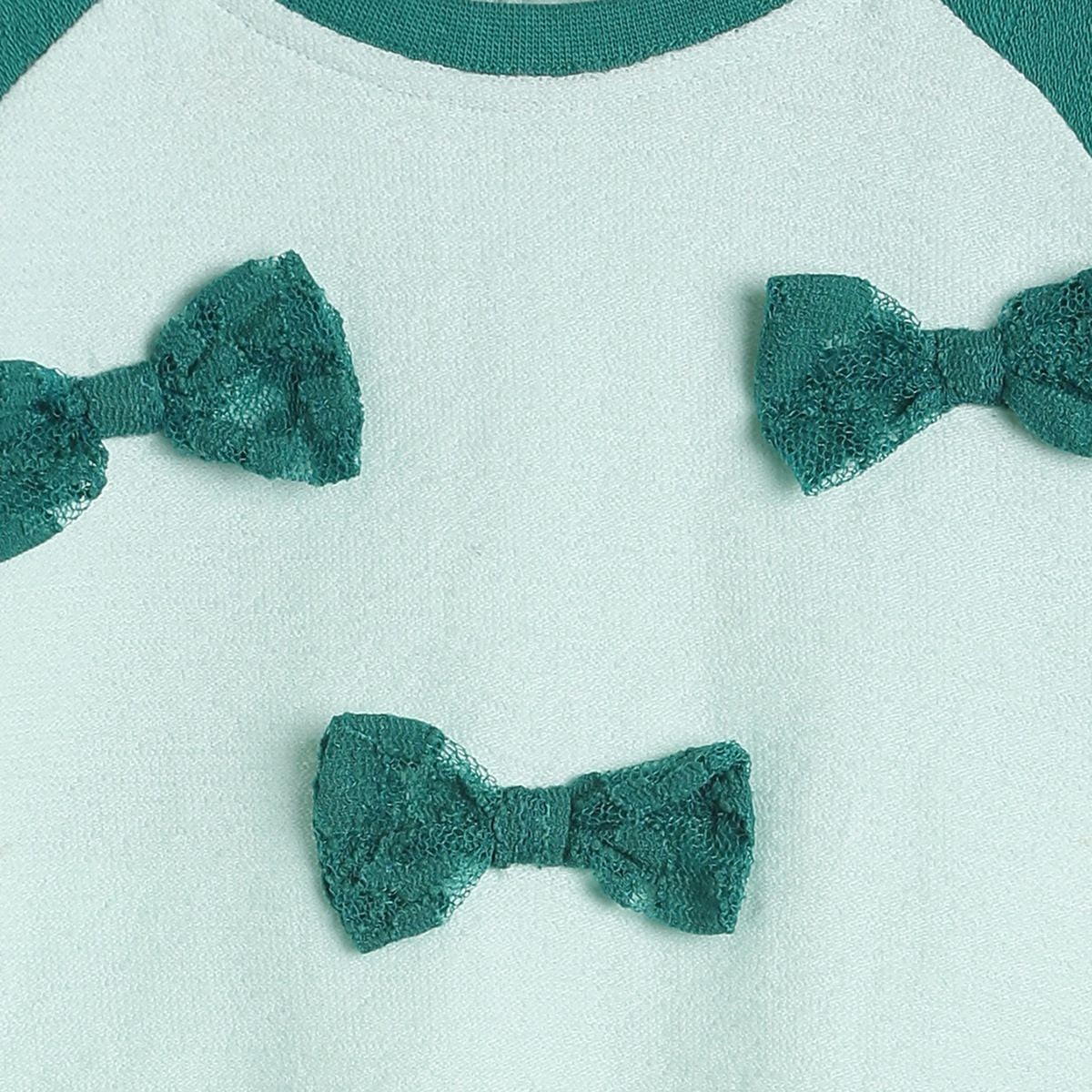 Pack of 1 knit sweat shirt - green for 0-3 Months