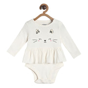 Pack of 2 bodysuit and knit bottom - marshmallow for 0-3 Months