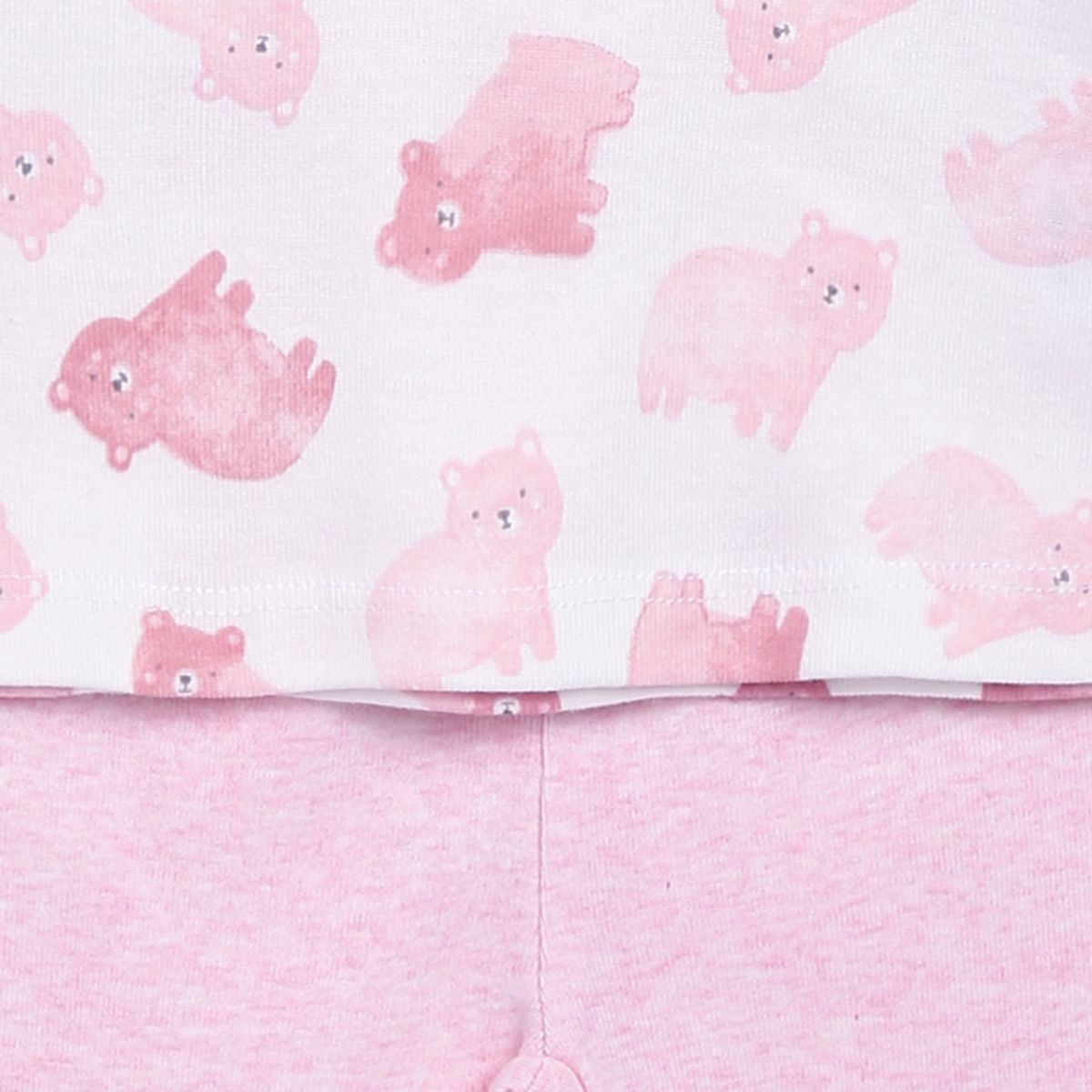 Pack of 2 top and legging set - white & lavender for 0-3 Months