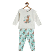 Girls Multicolor Pack Of 2 Top And Legging