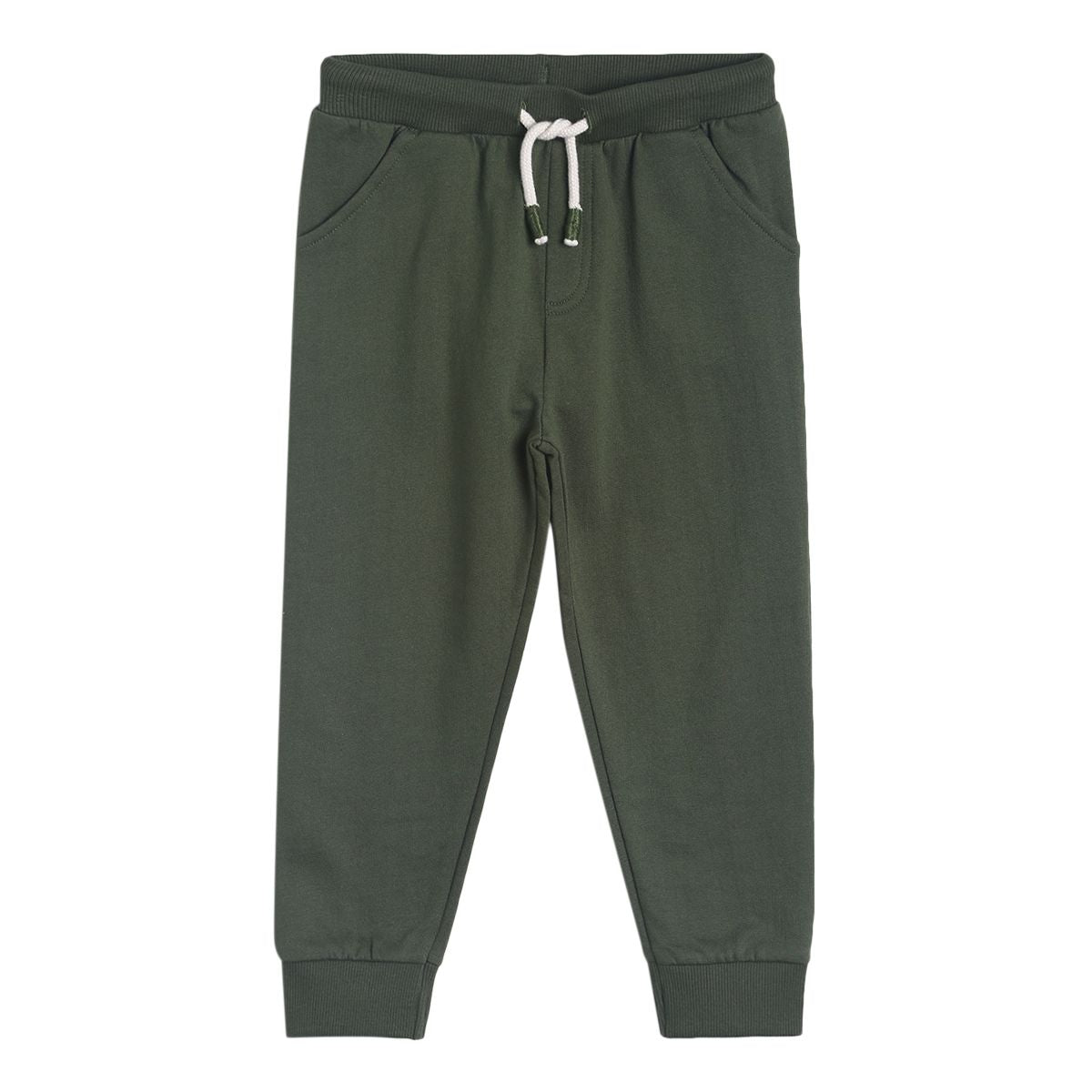 Pack of 1 knit jogger - bronze green for 3-6 Months
