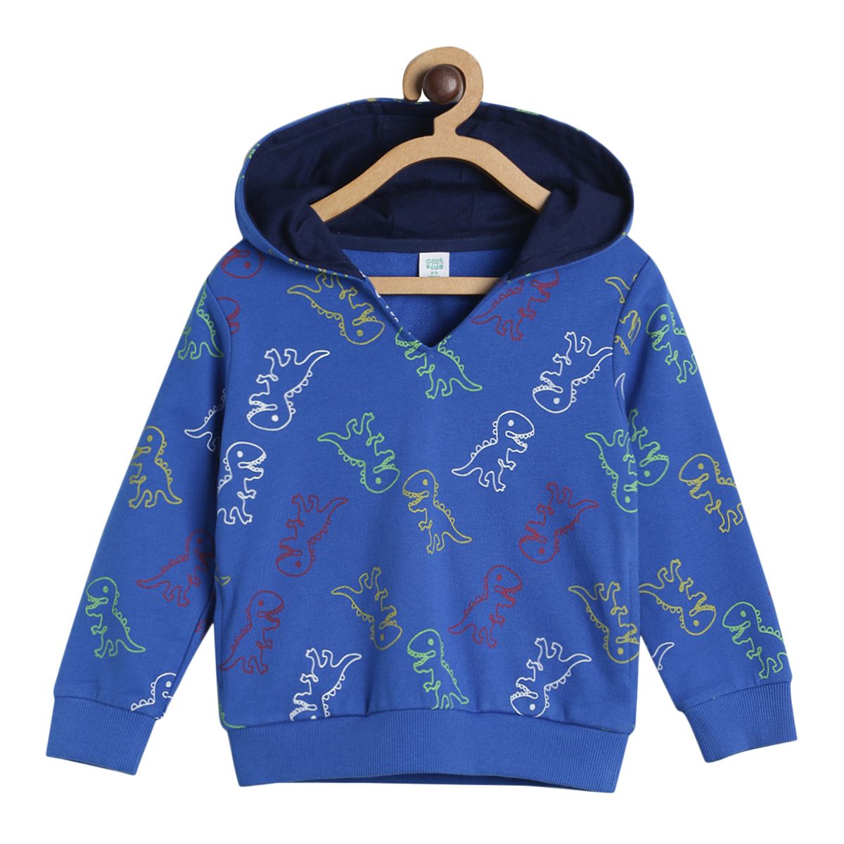 Pack of 1 hooded sweat shirt - blue for 3-6 Months