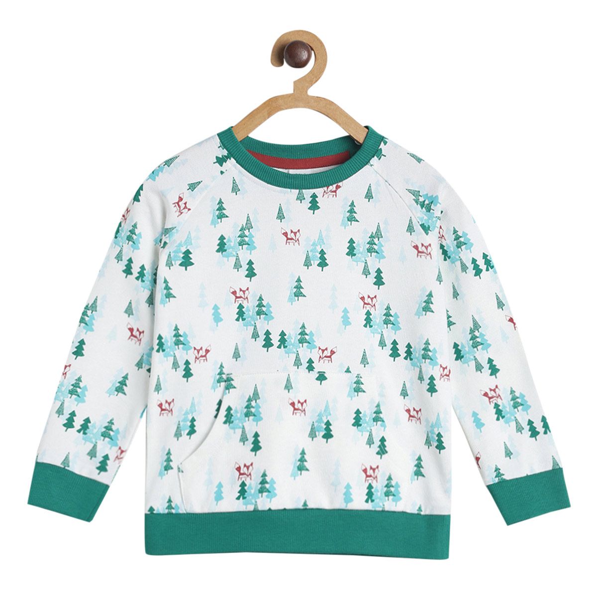 Boys White Sweat Shirt