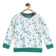 Boys White Sweat Shirt