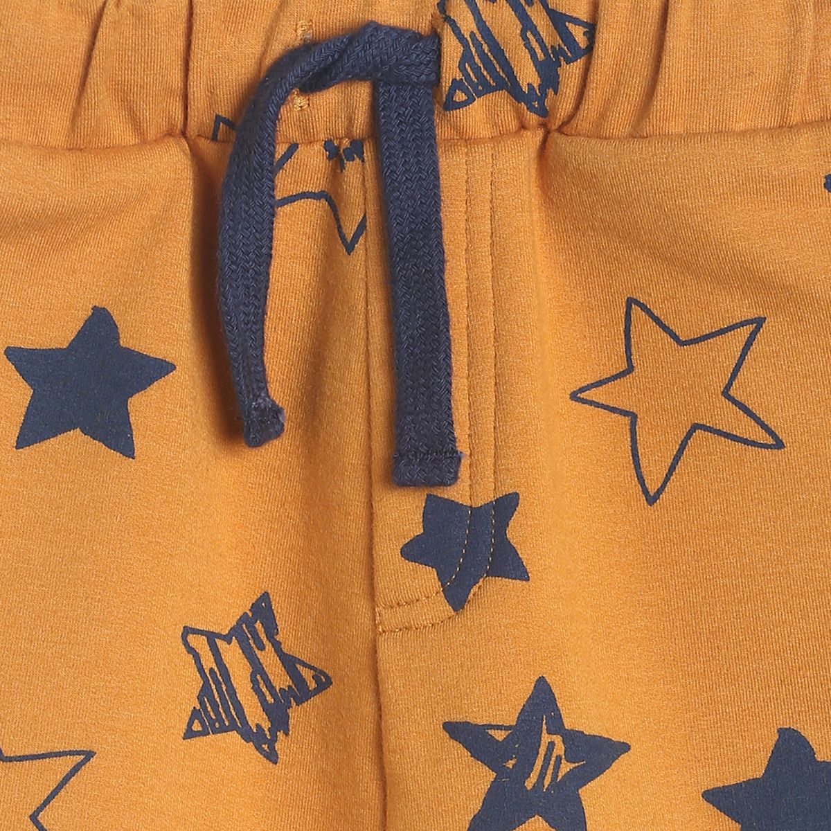 Pack of 1 knit shorts - mustard for 3-6 Months