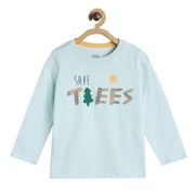 Pack of 1 knit t-shirt - blue for 3-6 Months