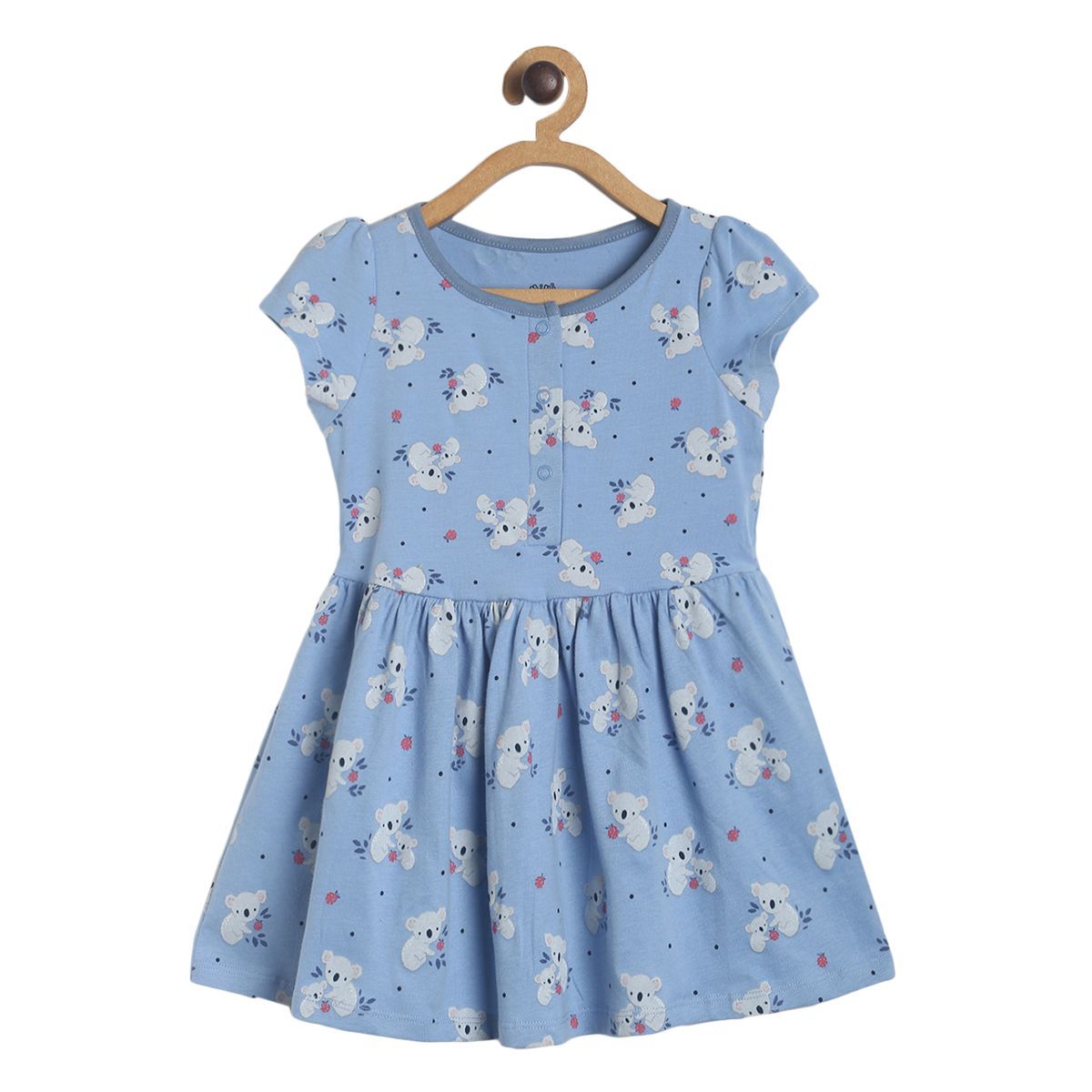 Pack of 1 knit dress - blue for 3-6 Months