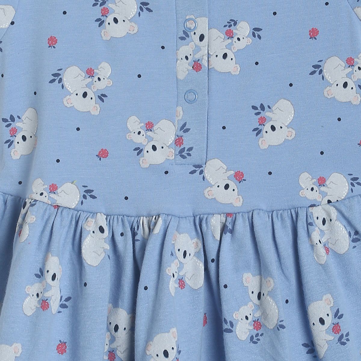 Pack of 1 knit dress - blue for 3-6 Months