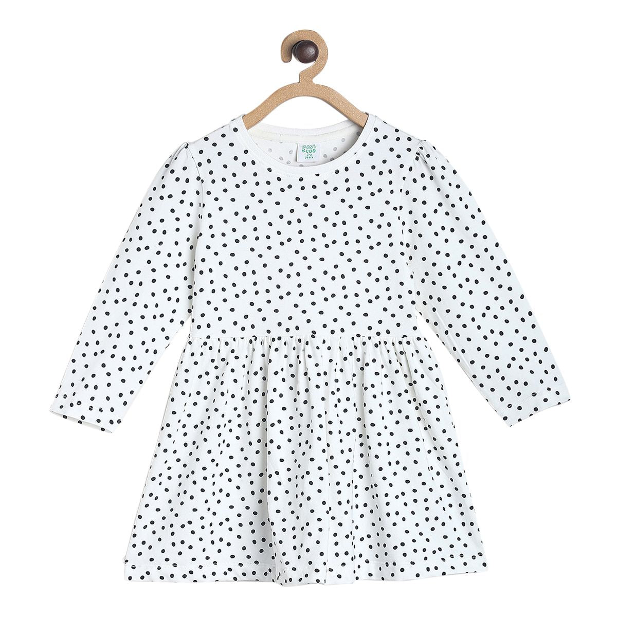 Pack of 1 knit dress - white for 3-6 Months