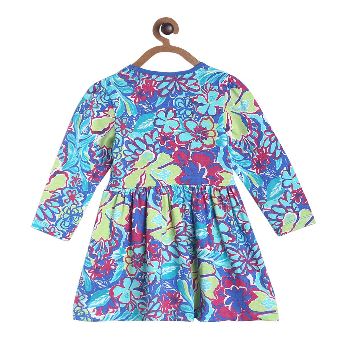 Pack of 1 knit dress - steelblue for 3-6 Months