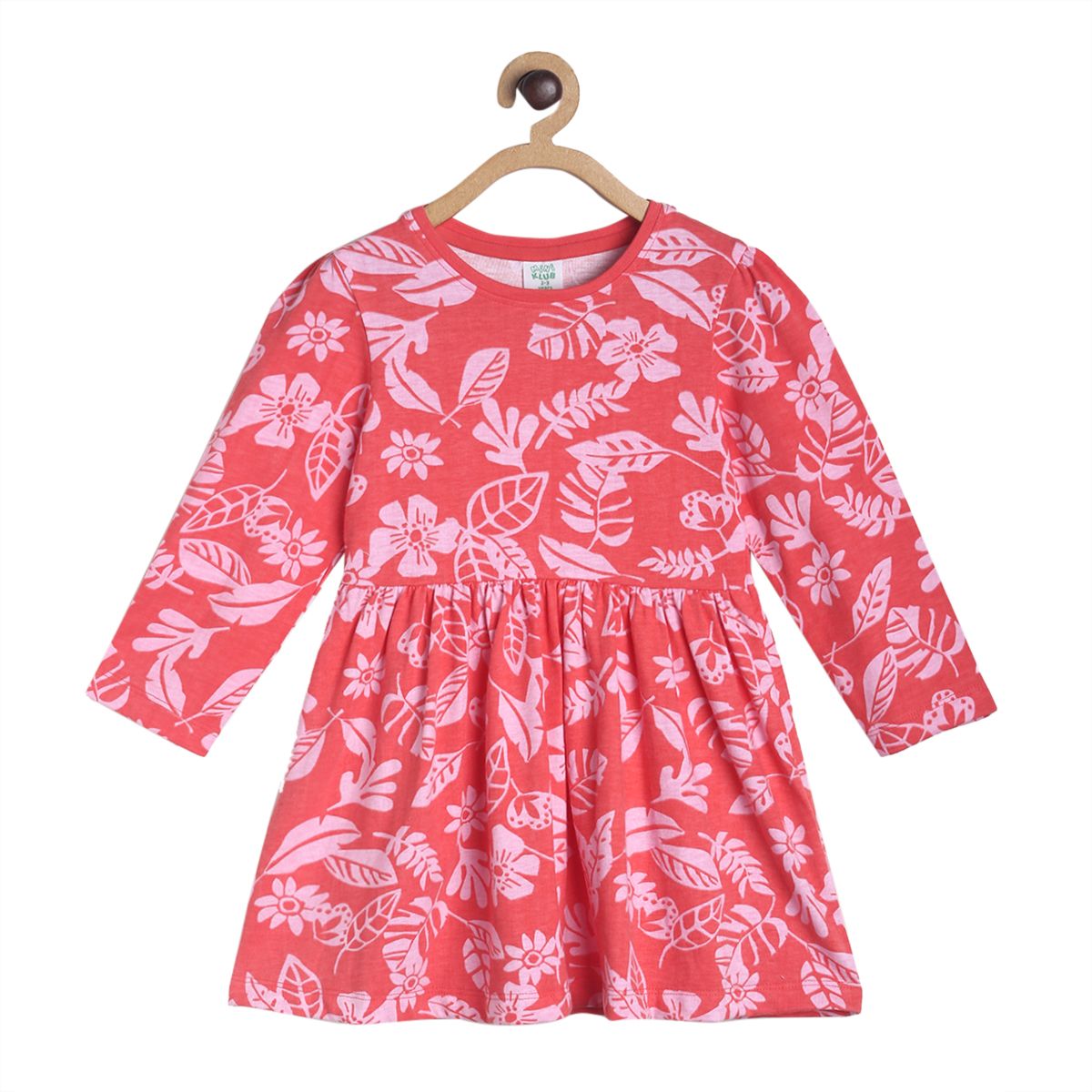 Pack of 1 knit dress - pink for 3-6 Months