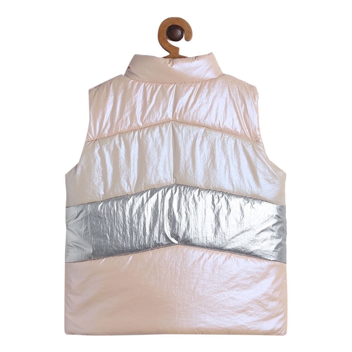 Pack of 1 sleeve less jacket - rose gold for 3-6 Months