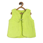 Pack of 1 knit shrug - lime for 3-6 Months