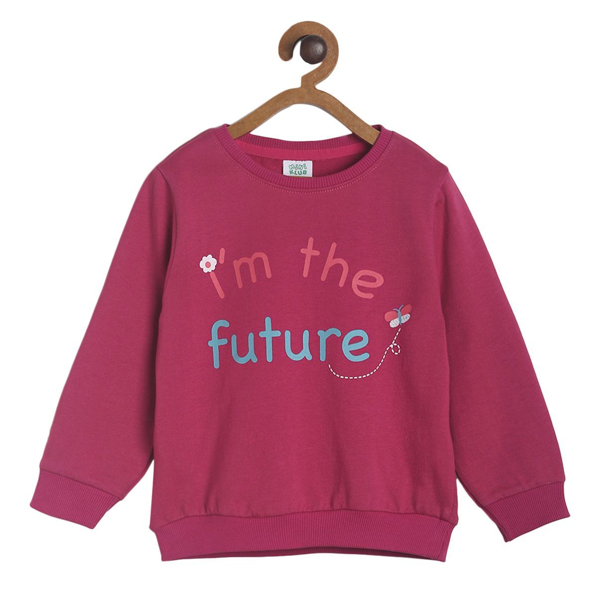 Pack of 1 knit sweat shirt - majenta haze for 3-6 Months