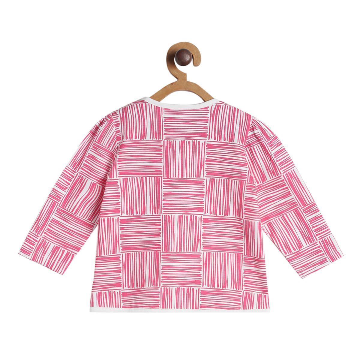 Pack of 3 front open vest - marshmallow and lavender for New Born