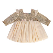 Girls Beige Pack Of 1 Dress