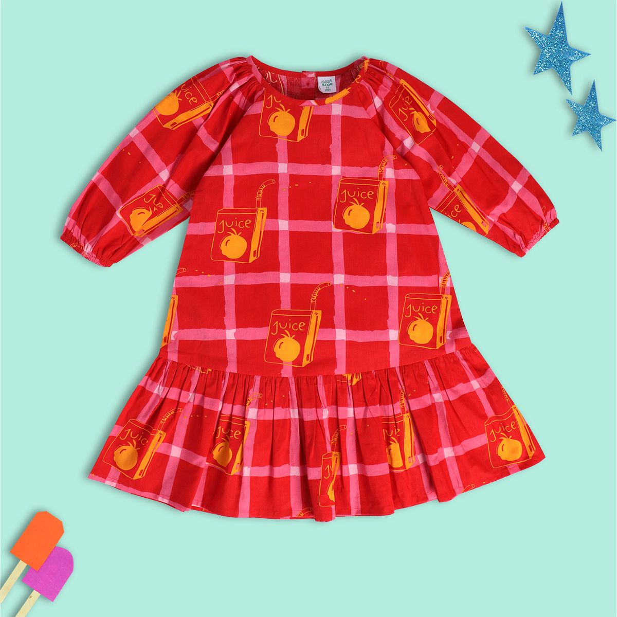 Girls Red Pack Of 1 Dress