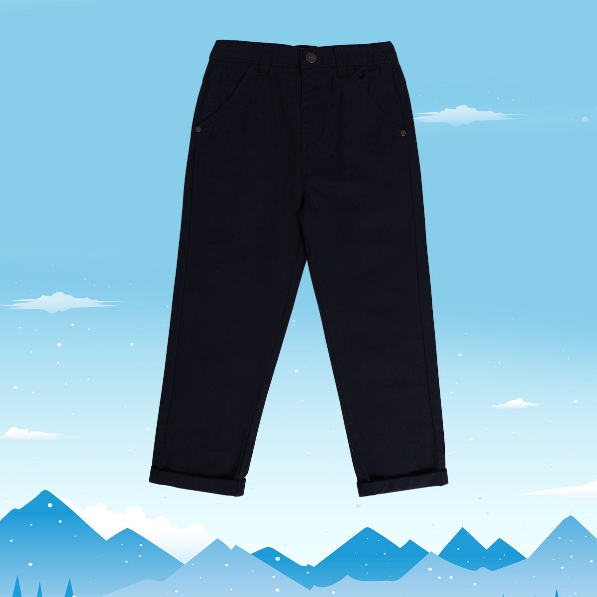 Boys Navy Pack Of 1 Woven Pant